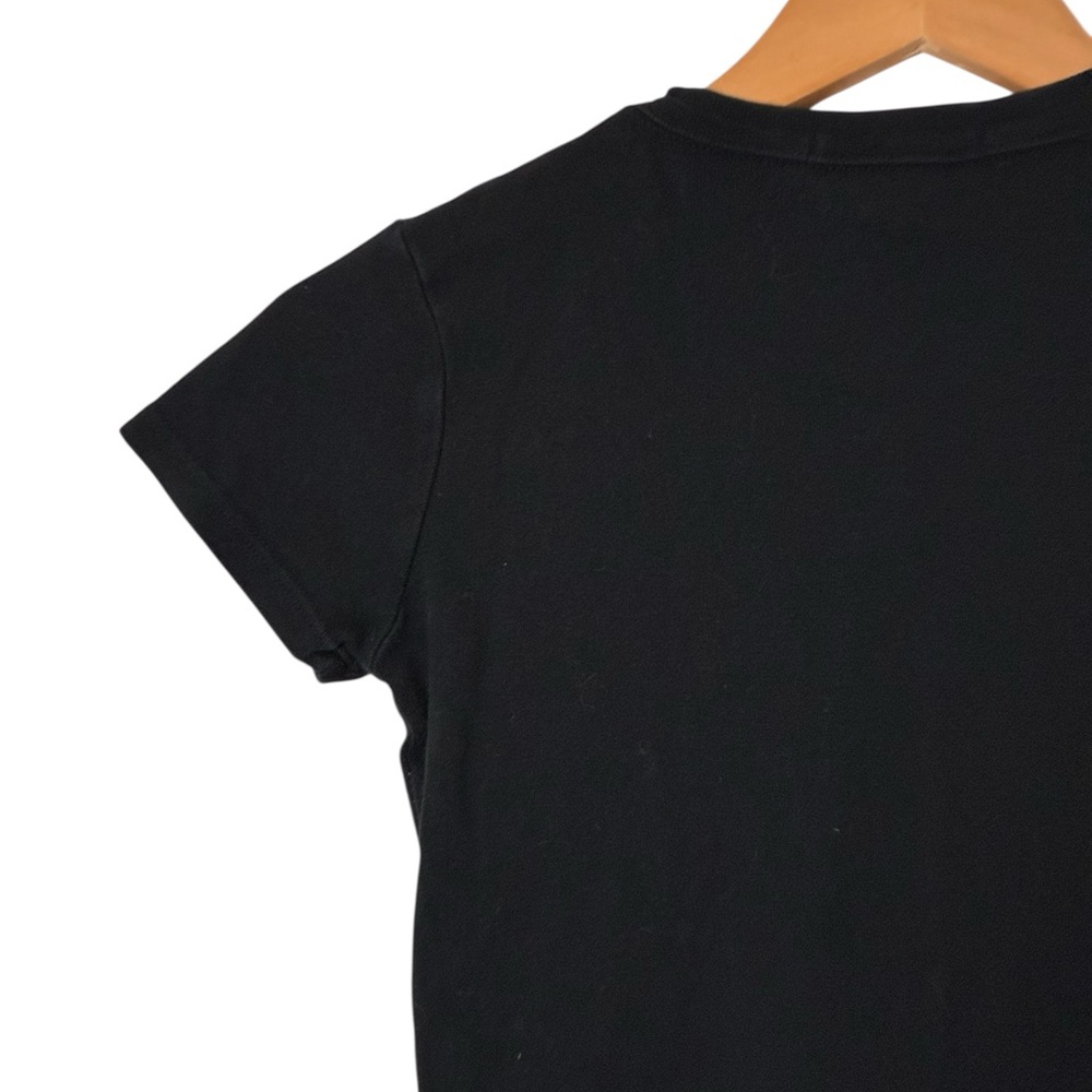 Brandy Melville | Black short sleeve crewneck crop top tee shirt dragon print - Picture 7 of 13